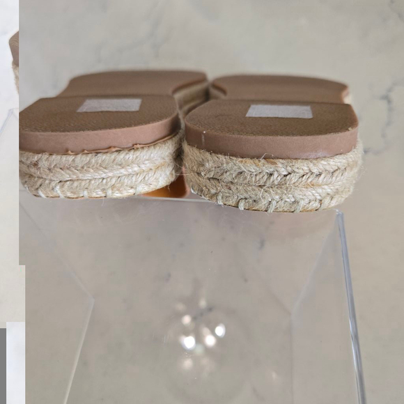 Women's Roxy Estella Orange Peel Sandals Size 8 Tan Espadrille Slides - Picture 6 of 12